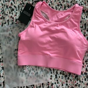 NVGTN flamingo lush sports bra (size medium)